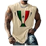 Mexico Gym Shirts Men Graphic Tank Top Mens Sleeveless Quick Dry Cool Crew Neck 3D Design Workout Funny Tee