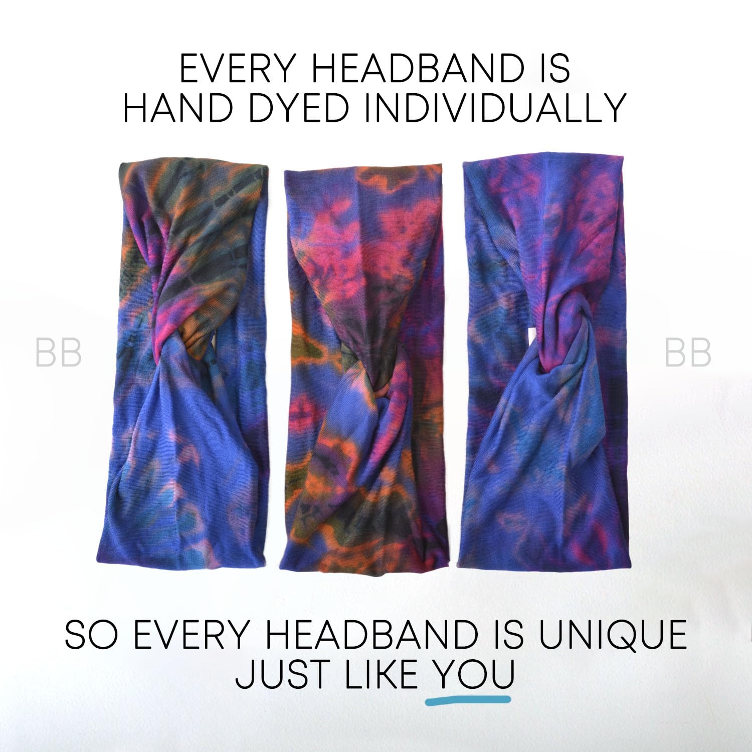CHARM Męska Opaska na Głowę Elastyczna - Japońska Bandana Czaszka Szklarnia Damska Szykowne Akcesoria do Jogi Sportu Fitness tie dye Type C