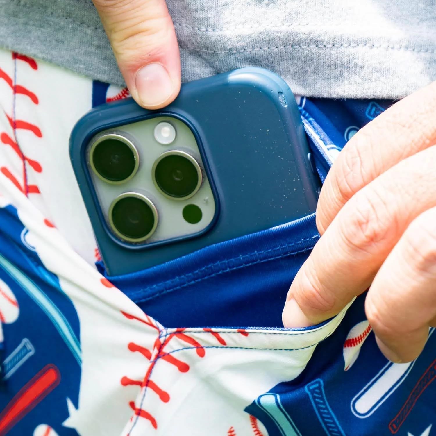 ChalkTalkSPORTS Baseball Shorts – Elastic Waistband Multi Pocket – Baseball Gift for Boys Men – Multiple Styles
