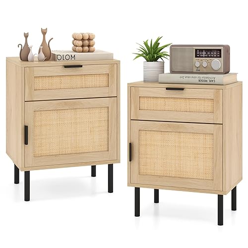 Rattan Bedside Tables