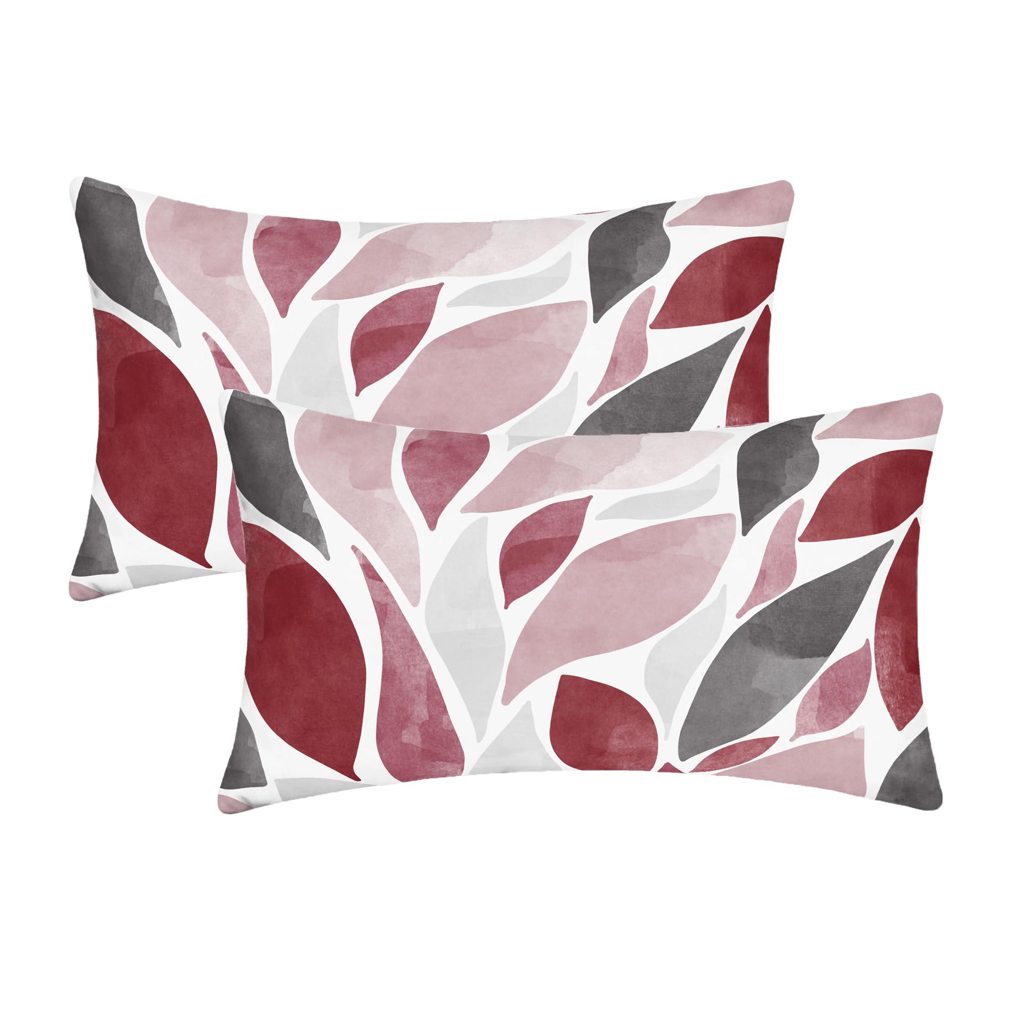 CaliTime - Set di 2 federe per cuscini in pile, stile mandala