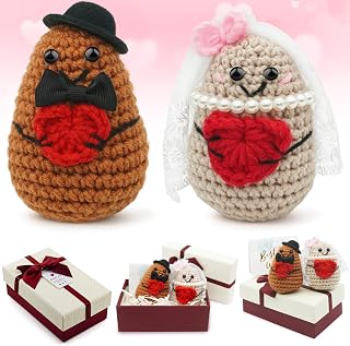 Positive Potato Hochzeitsgeschenke für Brautpaar,Hochzeitspaar Figuren