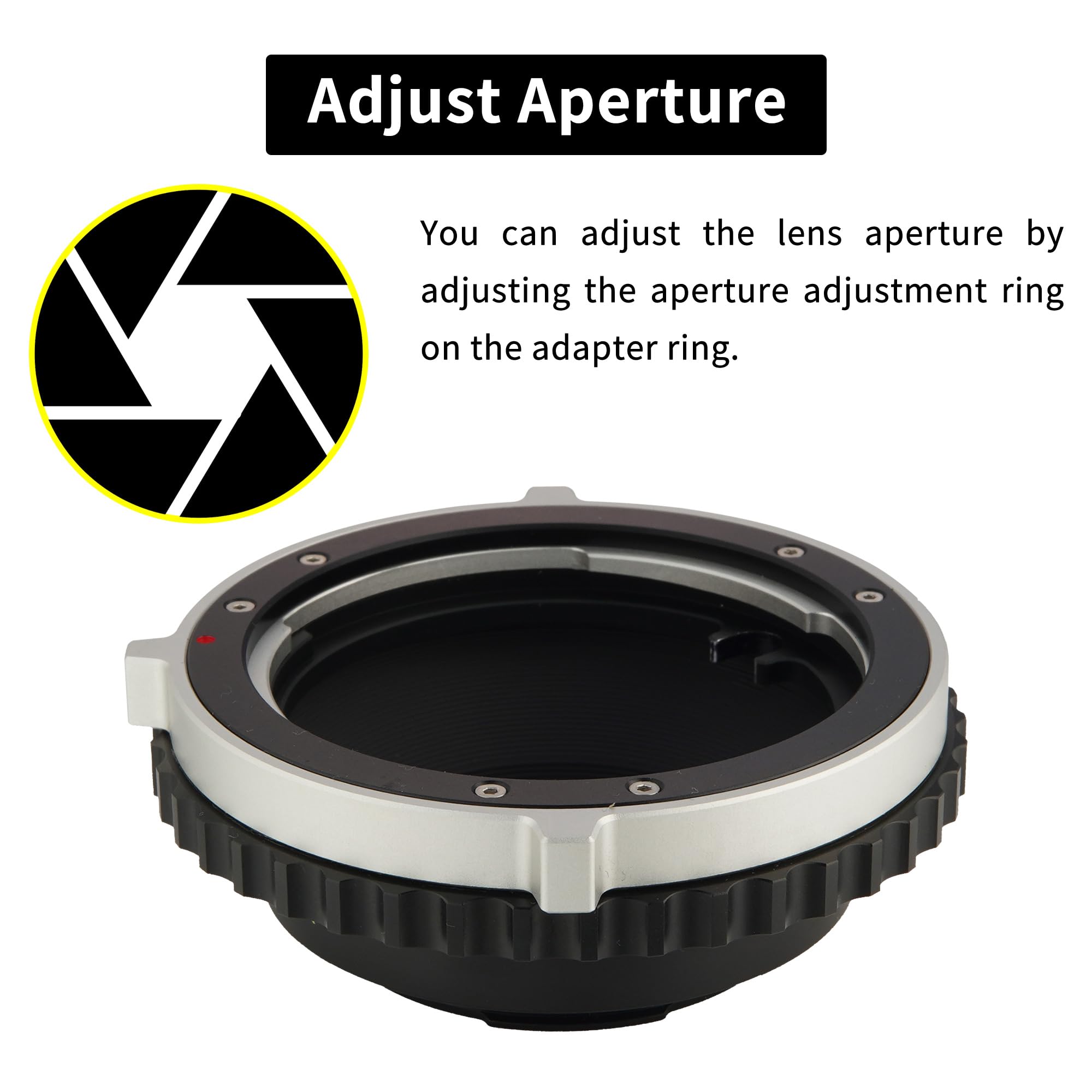 Pierścień adaptera mocowania obiektywu kompatybilny z aparatem Pentax 645 do aparatu Canon EOS EF średniego formatu