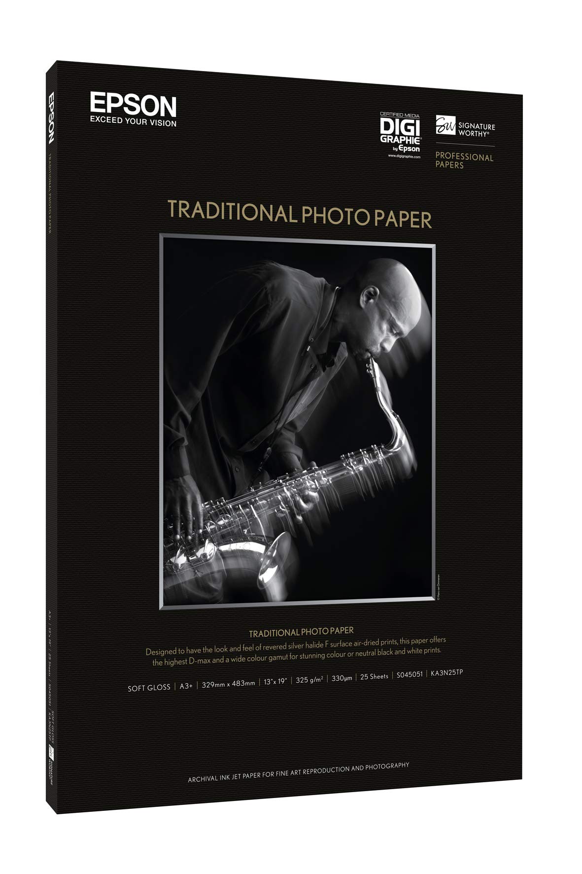 Epson Traditional Photo Paper, Carta Fotografica Traditionale