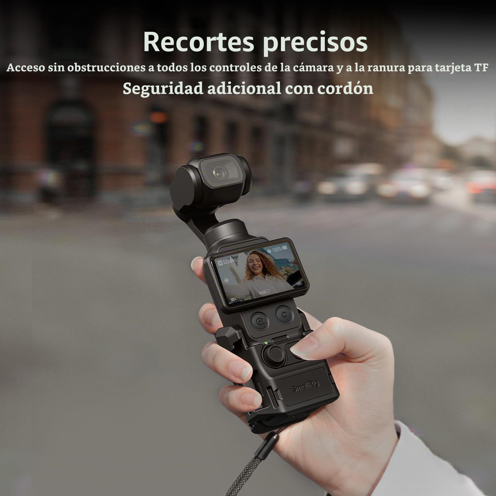 SMALLRIG Jaula protectora de aluminio para DJI Osmo Pocket 4, adaptador de expansión con orificios de 1/4"-20, soporte para zapata fría e interfaces magnéticas de liberación rápida - 6002