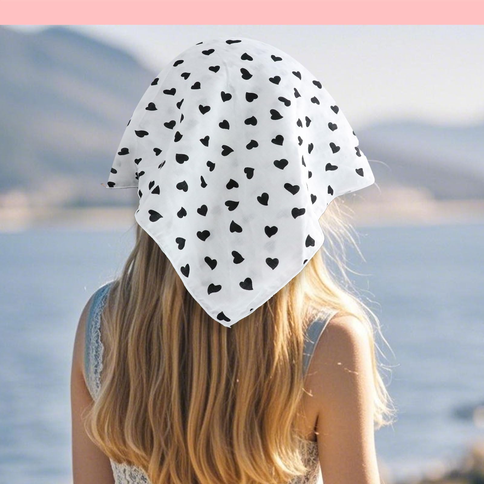 Bandanas - Pañuelo floral para la cabeza, pañuelo cuadrado versátil para uso casual, perfecto para mujeres y hombres