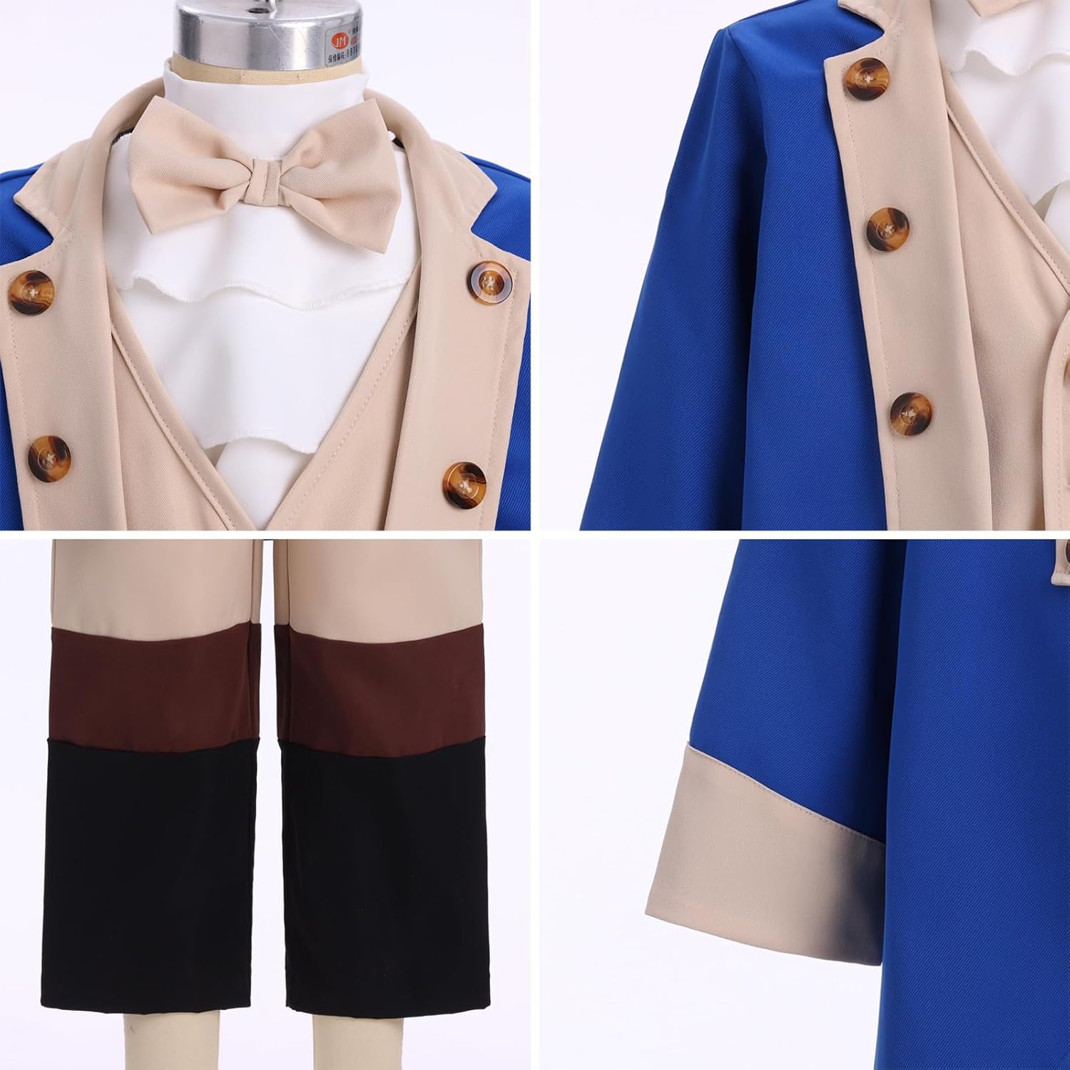 IBTOM CASTLE Washington Costume Boys Kids Colonial Boy Costume California Costumes for Boys Halloween Cosplay Fancy Uniform - Image 9