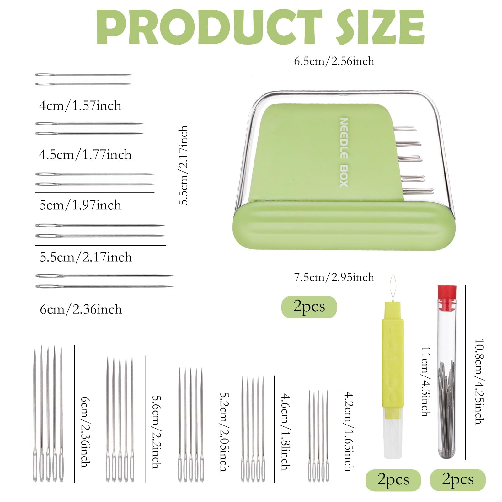 Derniers Modèles]Petite Boîte à Couture Magnétique Portable Pour Voyage, Maison, Mini Kits De Couture, Boîte De Rangement, Kit De Couture Pour Débutants, Enfile-aiguilles, Ciseaux (vert