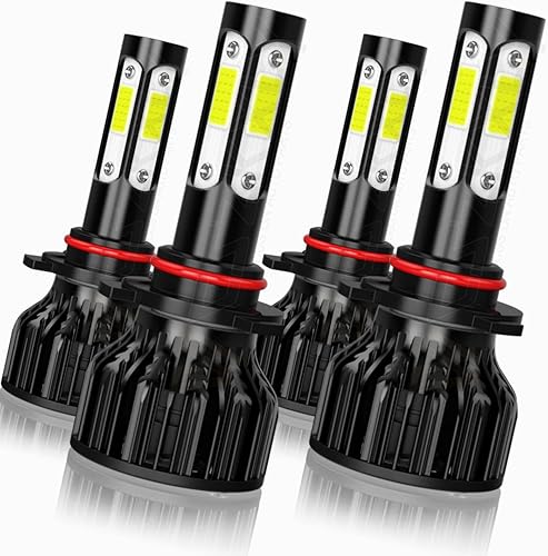 Faro LED automático compatible con bombillas de faros delanteros Chevy Trailblazer 2002 2003 2004 2005, 9005 HB3 de haz alto 9006 HB4 LED de haz