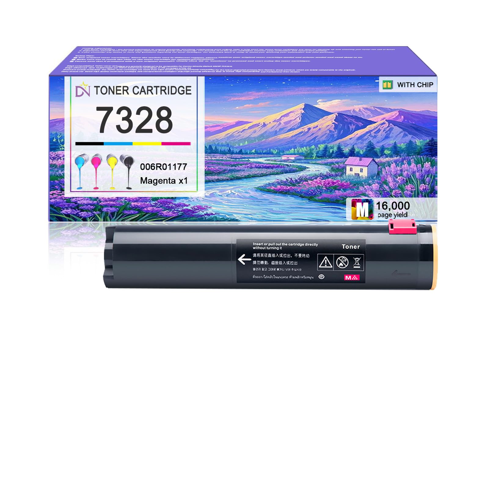 - 7328 Toner Cartridge Compatible for Xerox 006R01177 Magenta Toner Cartridges Work for Xerox WorkCentre 7228 7235 7245 7328 C2128 Printers