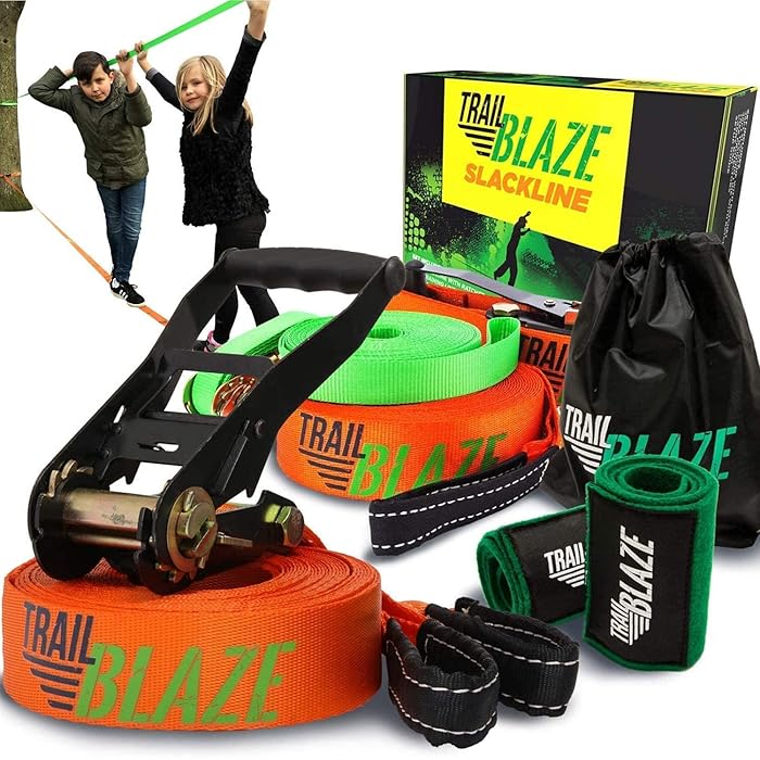 Buy Trailblaze Complete Slackline Kit with Training Line 18.5m Tree