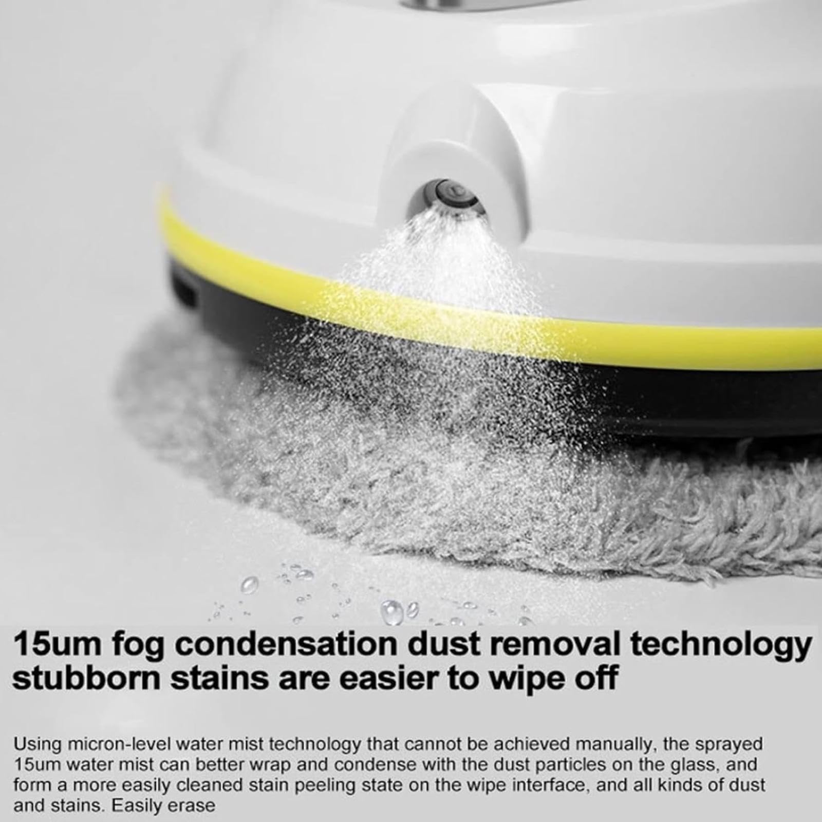 Robot limpiador de ventanas, aspiradora de limpieza automática de vidrio inteligente de 5600 pa con spray de agua automático