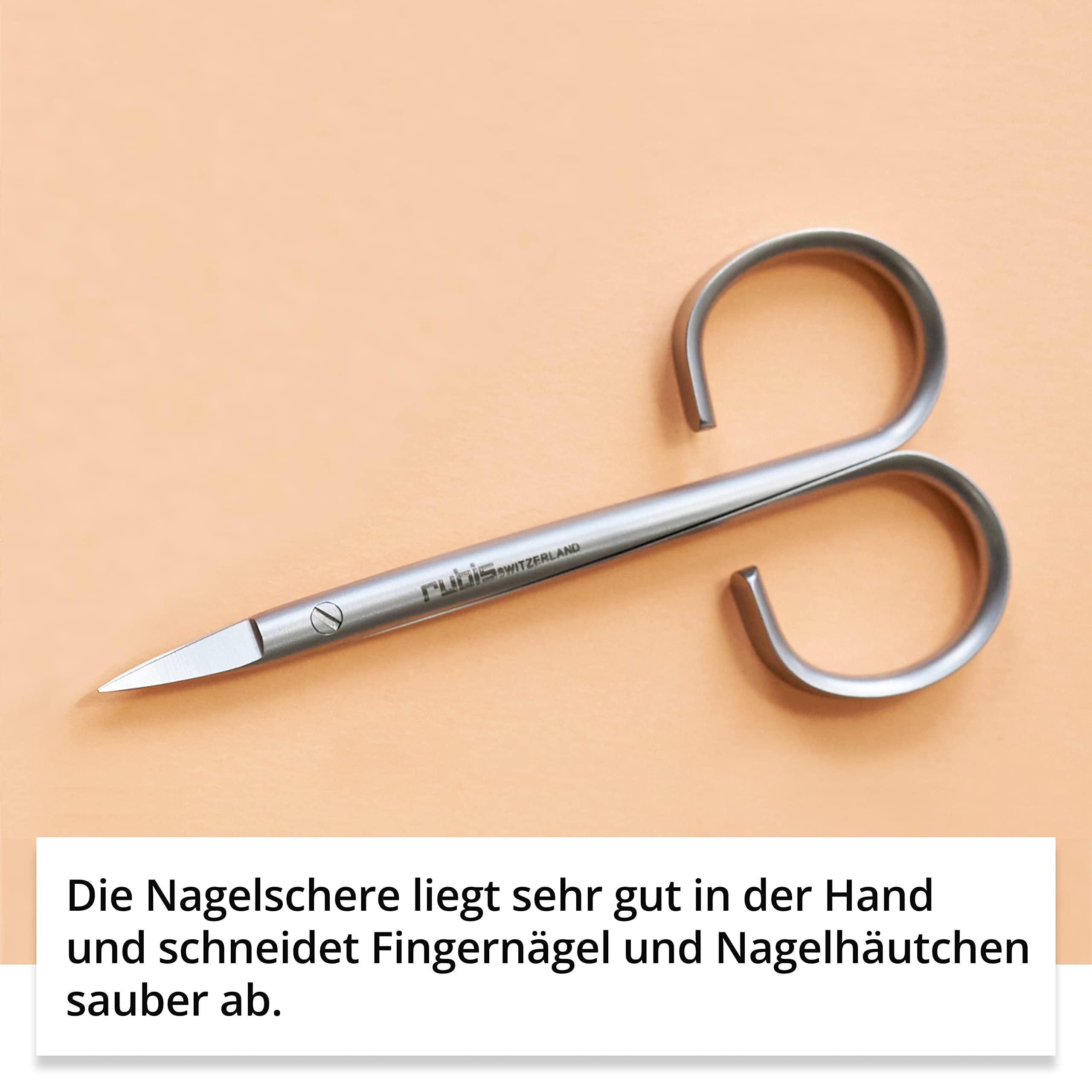 Rubis Minuit Maniküre Set - Nagelpflegeset - Maniküre Set mit Pinzette, Nagelschere mit Feile - Nagelset - Nageletui klein 3 teilig