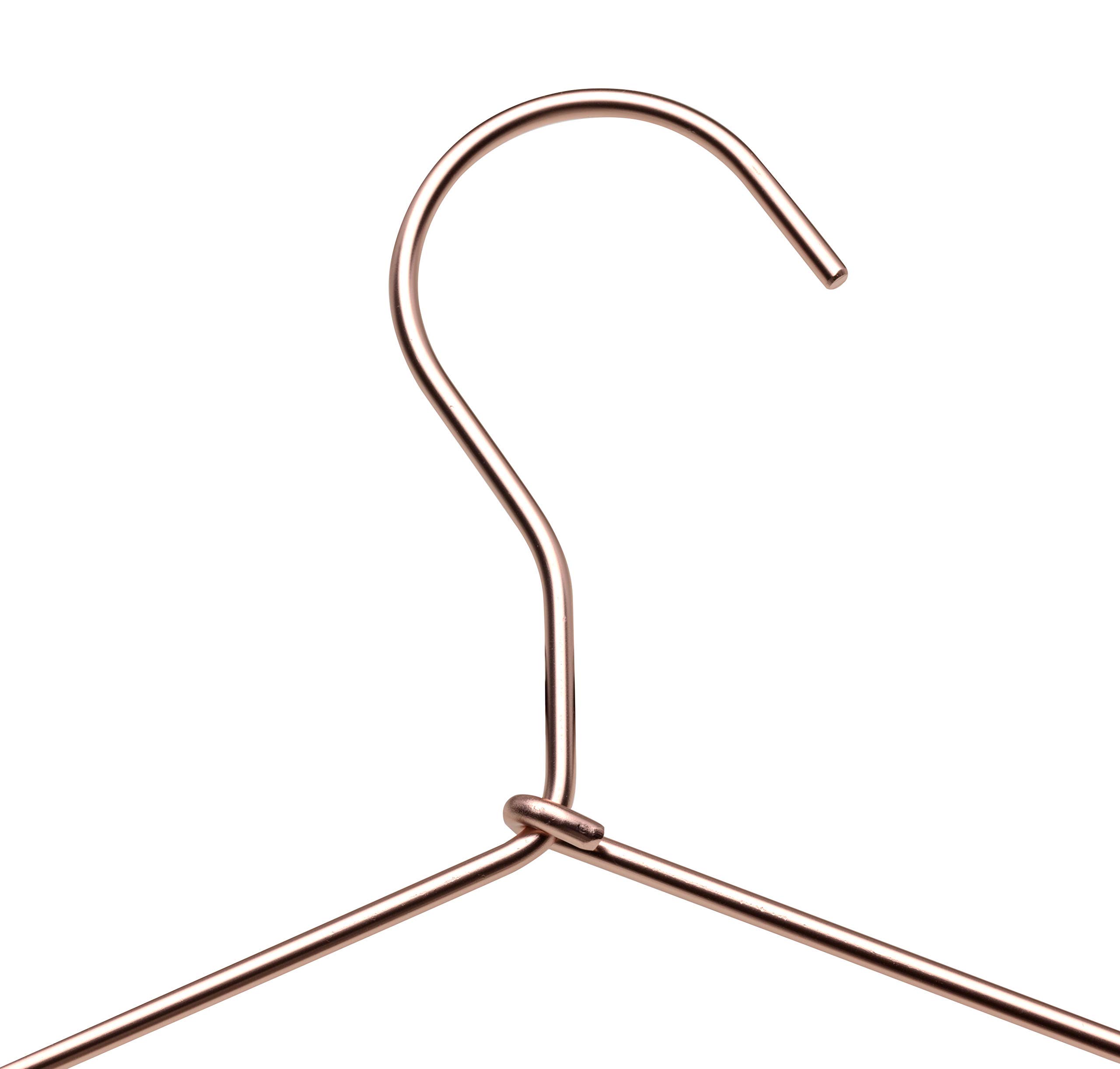 Perchas de Aluminio Doradas 42 cm Pack 40 COM-FORT HOUSE