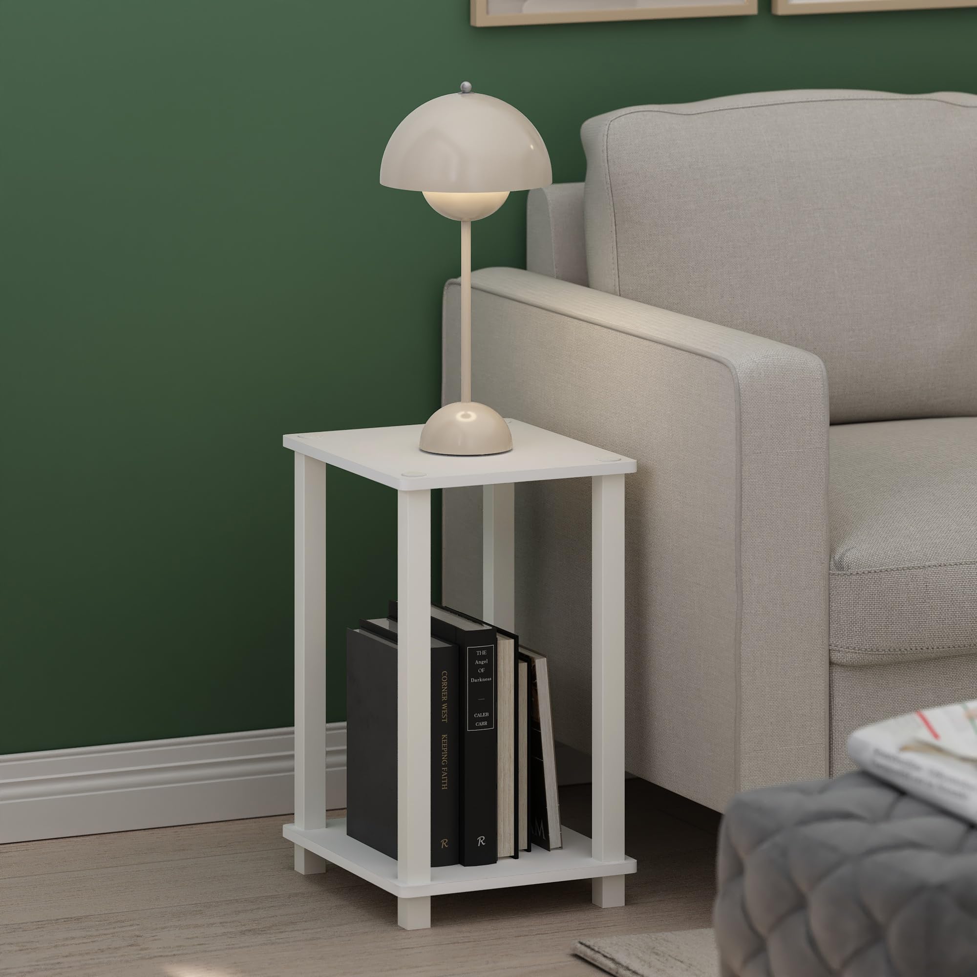 Amazon.com: Furinno Simplistic Toolless Assembly Side Table, White