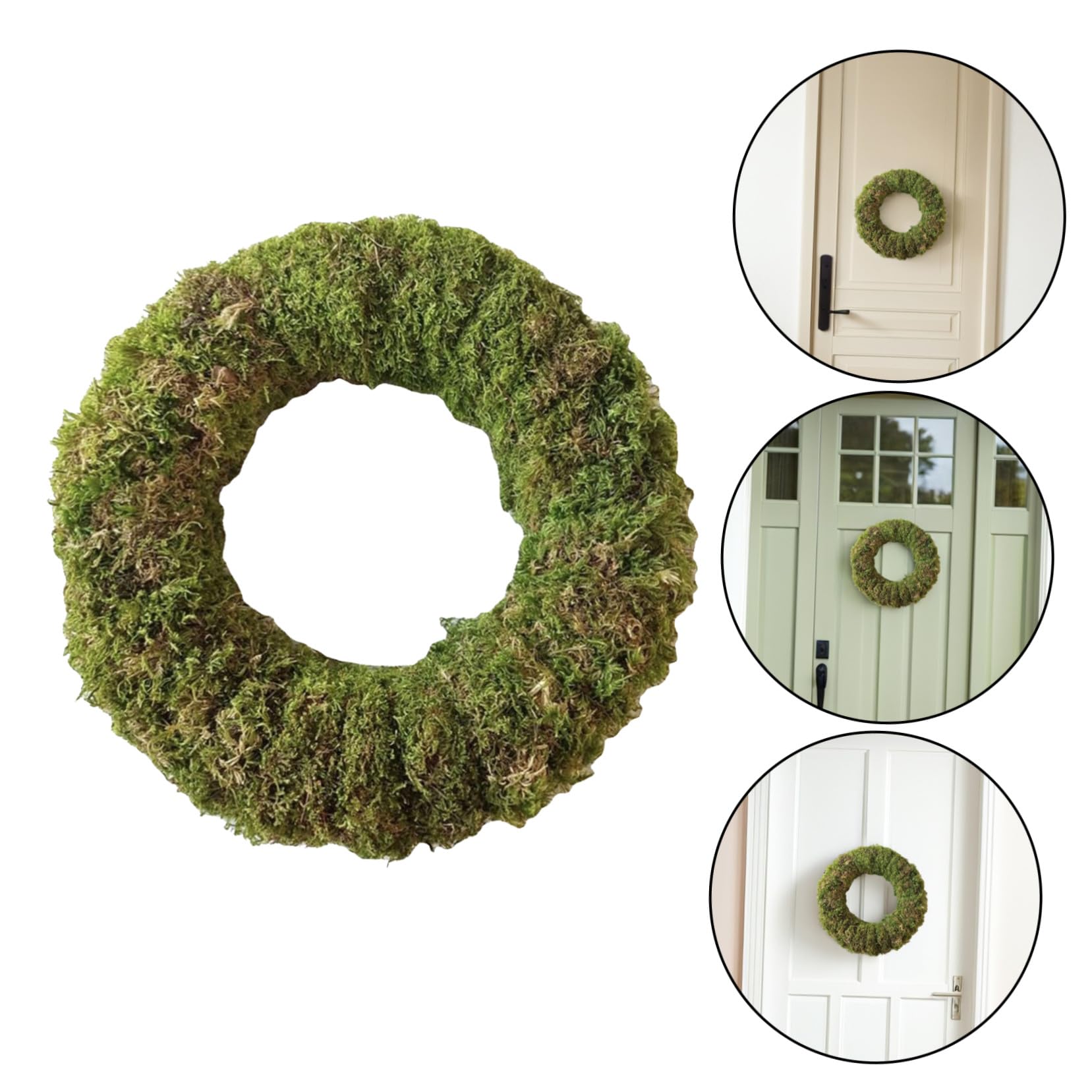 Selbstgemacht Mooskranzring Rattan Selbstgemacht Kranzrahmen 30cm Pflanzenring Für Weihnachts Und Feiertagsdeko