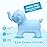 INPANY Bouncy Horse, Elephant Hopper Toys, Toddler Plush Bouncing Animal, Kids Inflatable Ride on Rubber Bouncer, Outdoor Birthday Gift for 2 3 4 Yr Boy Girl