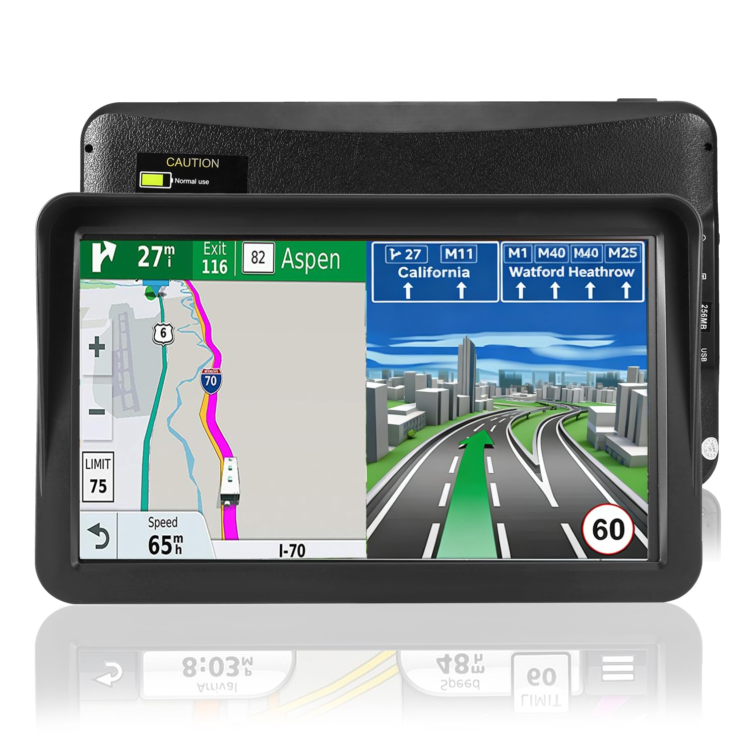 GPS Navigation For Car Truck - 9 Inch Navigation System With 2023 Lifetime Free Map Updates, Pre-Loaded US/CA/MX Maps, Voice Broadcast, Speed Camera Warning And Touch Screen, Vehicle GPS Unit Handheld