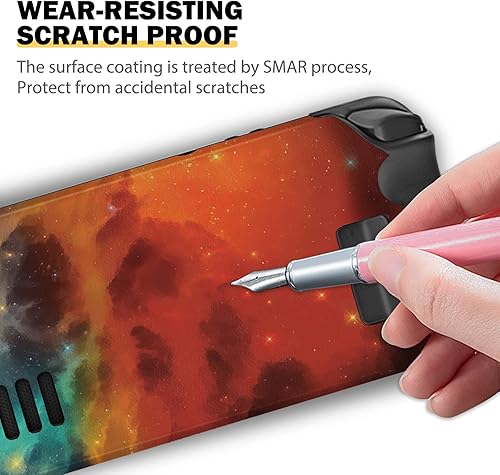 Miniatura 2 de DLseego Calcomanía protectora de vinilo para cubierta de vapor con diseño de cielo estrellado, antihuellas dactilares, resistente a los arañazos,