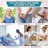 Vista 6 de Sitz Bath for Hemorrhoids, Sitz Bath for Postpartum Care, Foldable Sitz Bath for Toilet Seat, Postpartum Essentials, Hemorrhoid Treatment