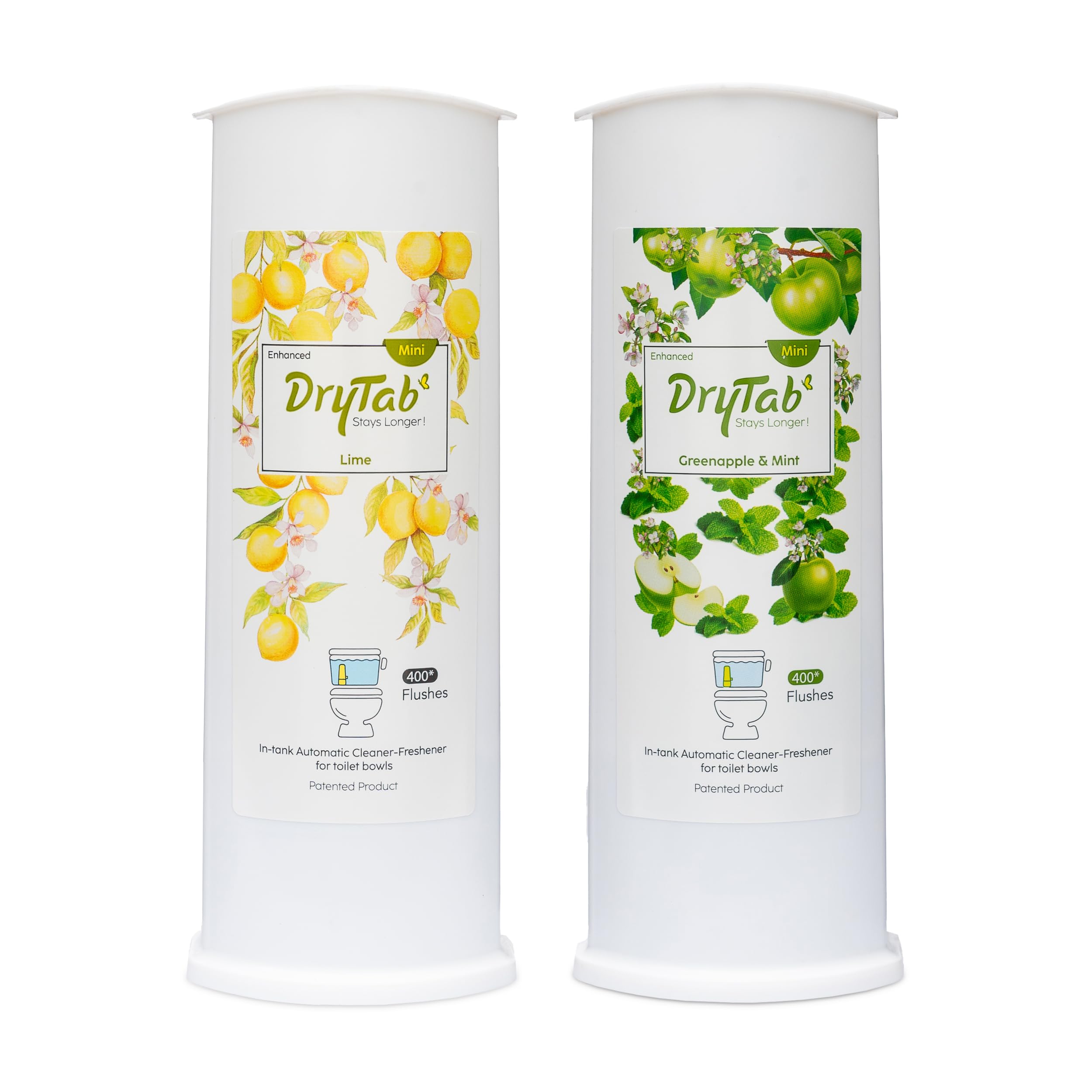 Mini DryTab Combo Lime & Greenapple & Mint Automatic Toilet Bowl Cleaner-Freshener(170g Pack of-2 units) (Lime & Greenapple & Mint)(170 Gram)-image-5