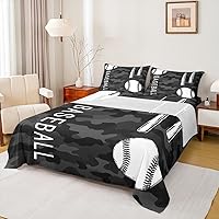 Vista 16 de Erosebridal Graffiti Rugby Ball Sheet Set Twin Colorful Rugby Helmet Bed Sheets Set, Sports Sheets for Boys Girls Football Game Flat Fitted Sheet