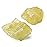 QINJIEJIE 2PCS Citrine Raw Crystals 1.8-2.2\'\' Rough Crystals Healing Stones Bulk Natural Large Crystal Stones for Tumbling Cabbing Handmade DIY Decoration Gifts Polishing Fountain Rocks