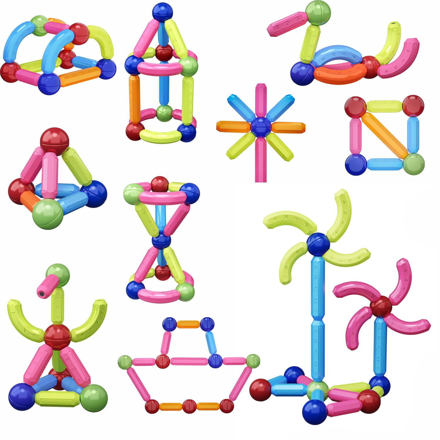 SPARTAN KIDS Magnetic Building Sticks Blocks (36 pcs) Learning Sticks and Balls, Educational Magnet Building Blocks, Activities Toys for Toddlers, for 3+ Years Old (B0D8FC4HKG) Amazon Price History, Amazon Price Tracker