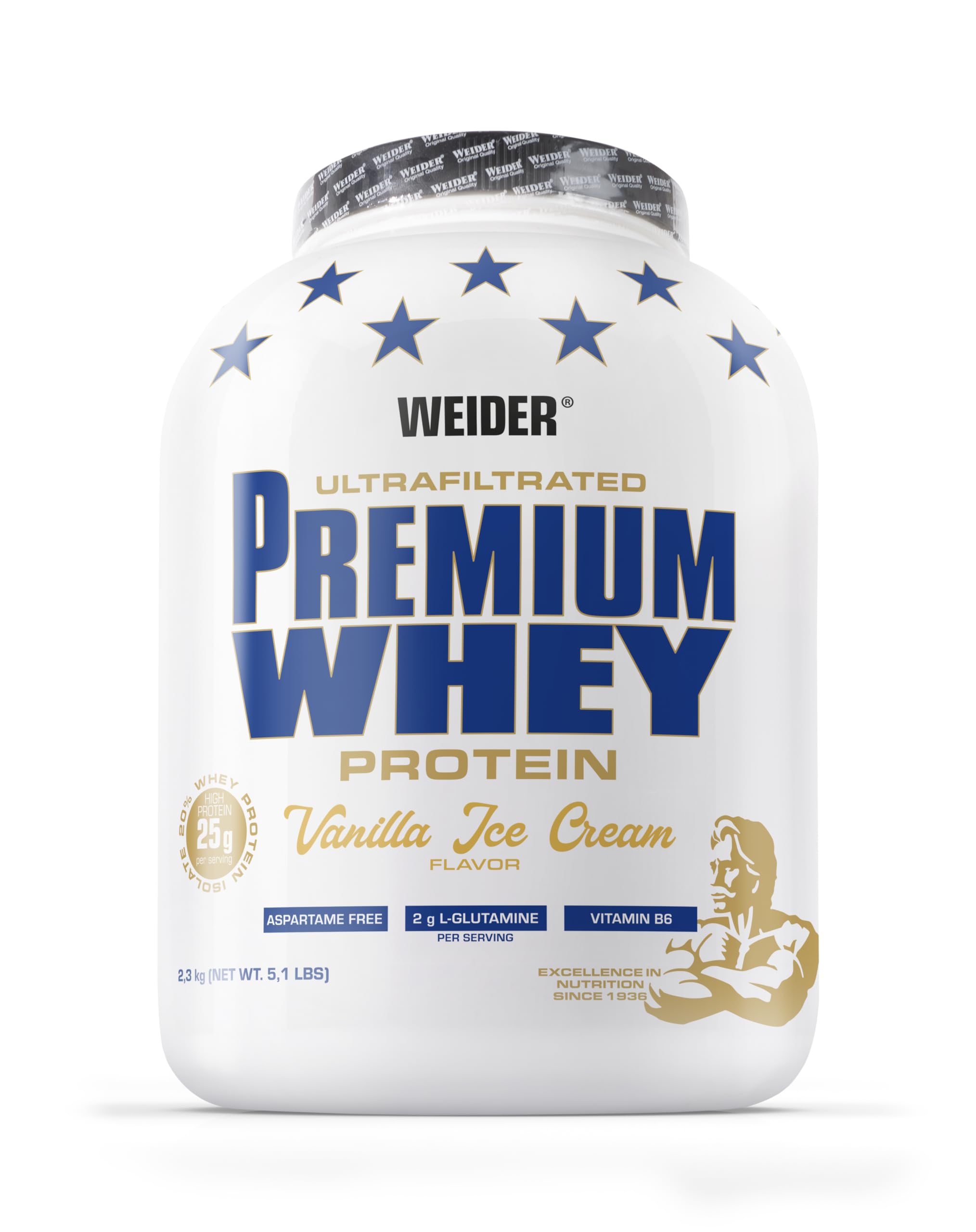 Weider Premium Whey (2300g) Vanilla Ice Cream - Proteins - Whey Protein Blend