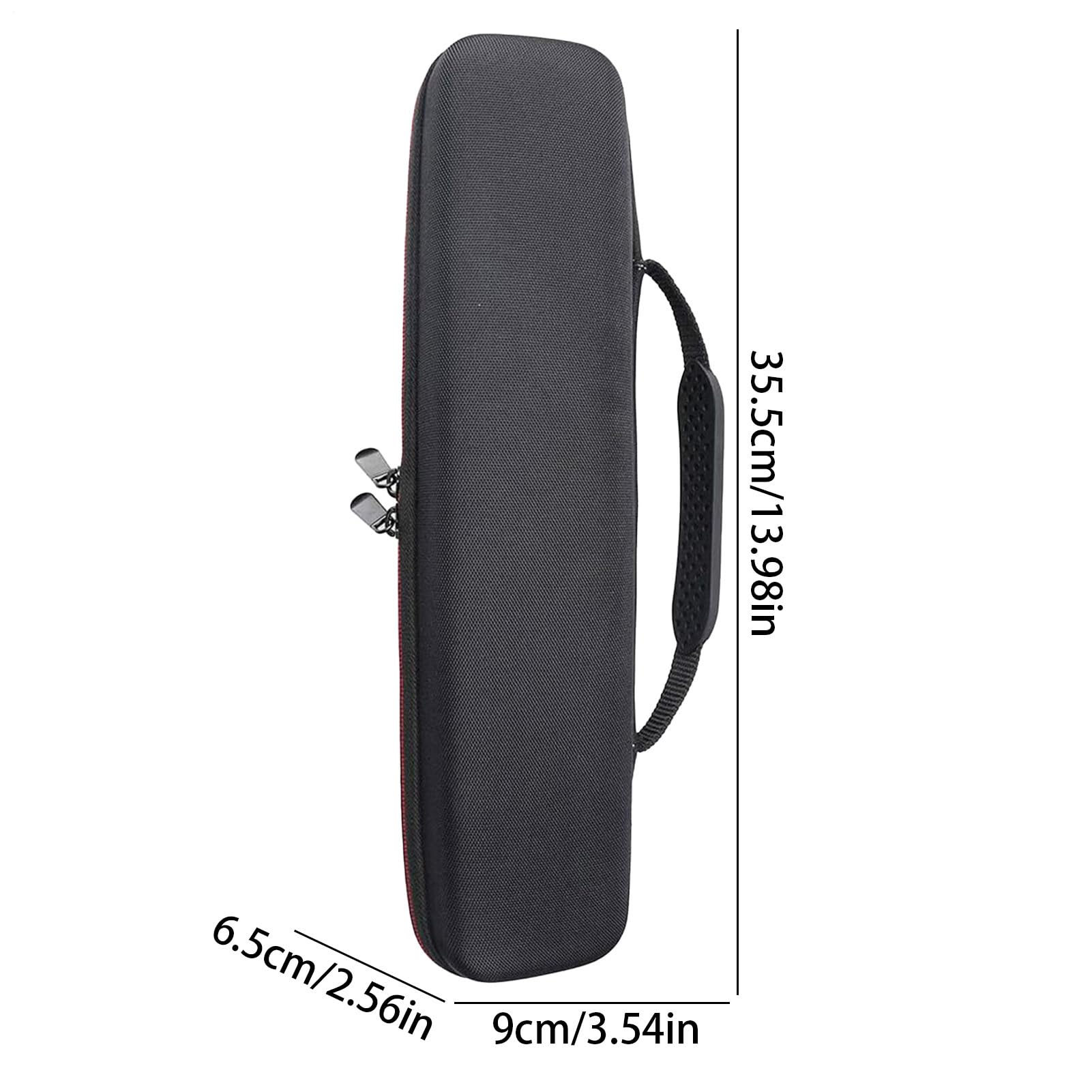 Étui pour flûte à bec – 35,5 x 9 x 6,5 cm, sac de rangement de protection, flûtes à bec soprano et alto, pochette souple zippée | Avec poignée, étuis légers pour instruments de musique, pour l'école o