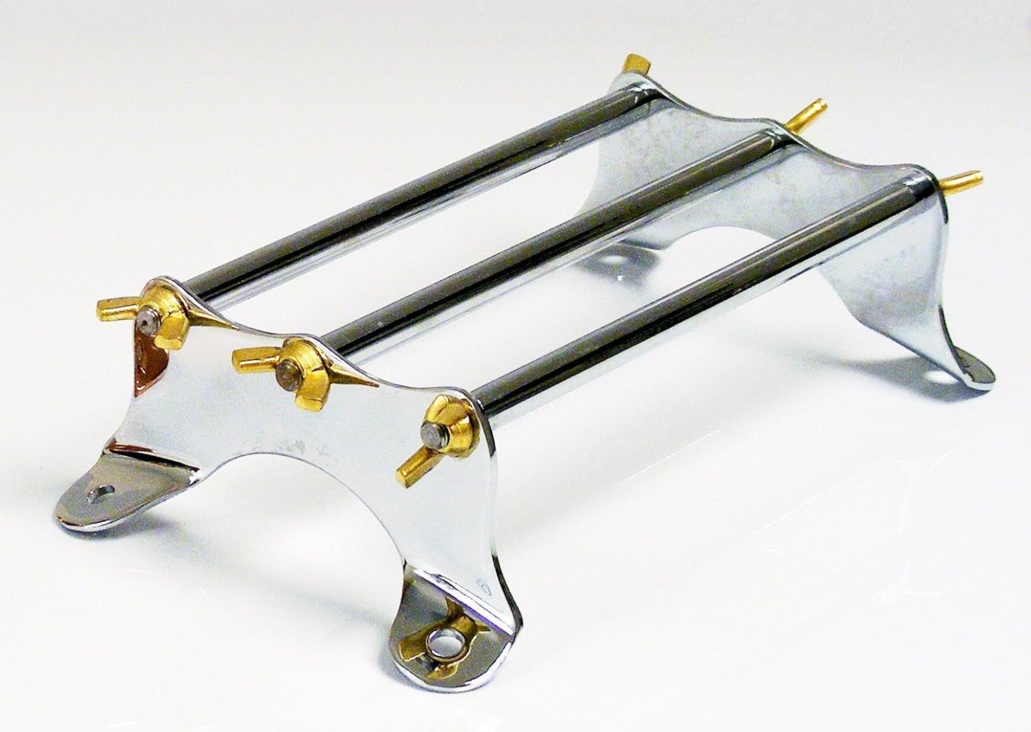 Amazon.com: Mr Luckys Universal Fit 3-Rail Chrome Mini Luggage Rack ...