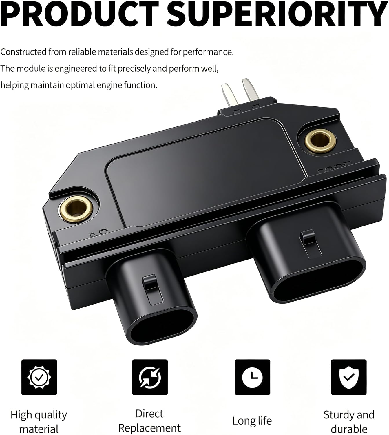 HiSport 10469931 Ignition Control Module Compatible with Buick,Cadillac,Chevrolet,GMC Pickup Suburban Jimmy Safari Sonoma Syclone,Oldsmobile Bravada Custom Cruiser,Pontiac Fiero Firebird Parisienne