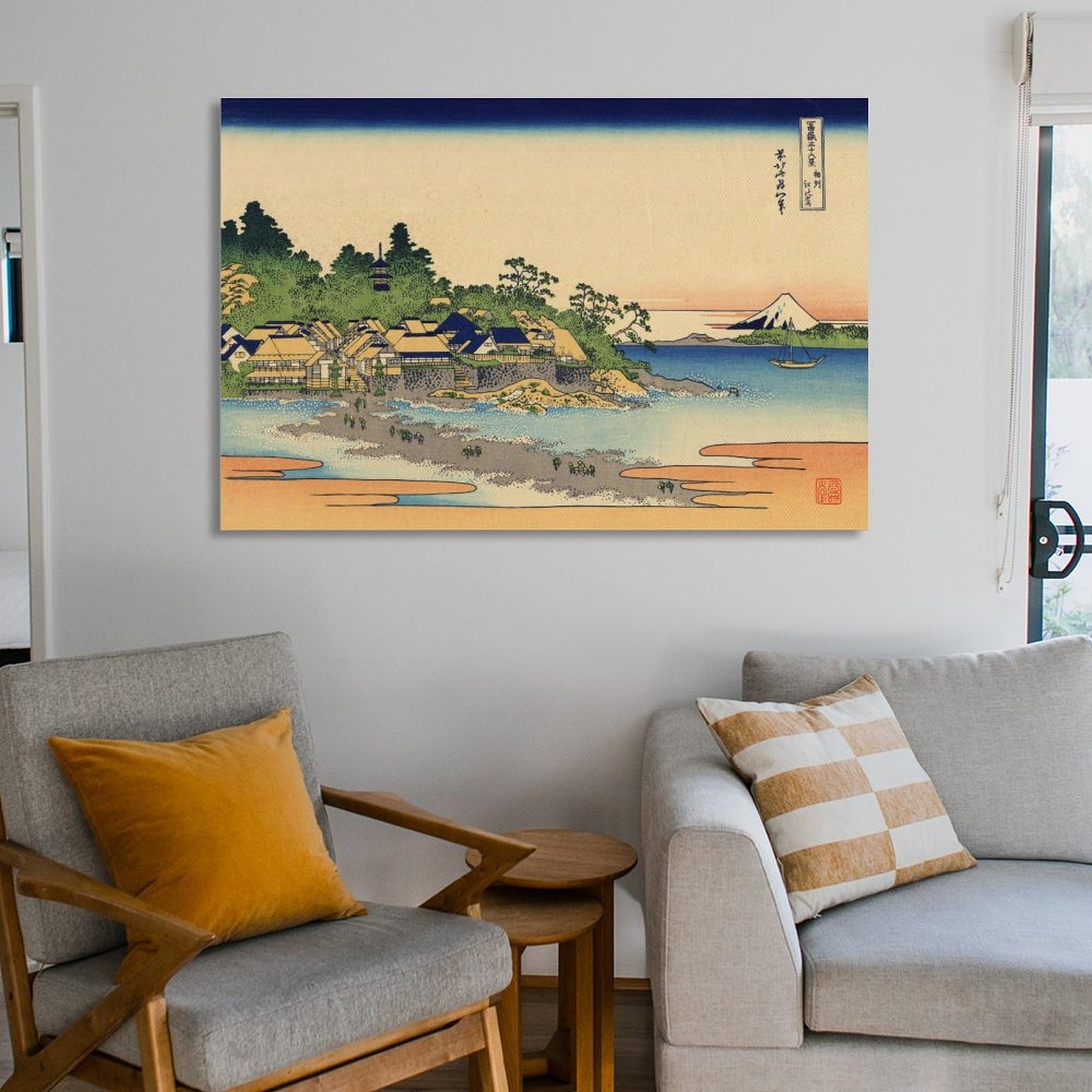 『ホーム』絵画・インテリア Amazon.co.jp: ポスター 葛飾北斎 『富嶽三十六景 神奈川沖浪裏』 A3