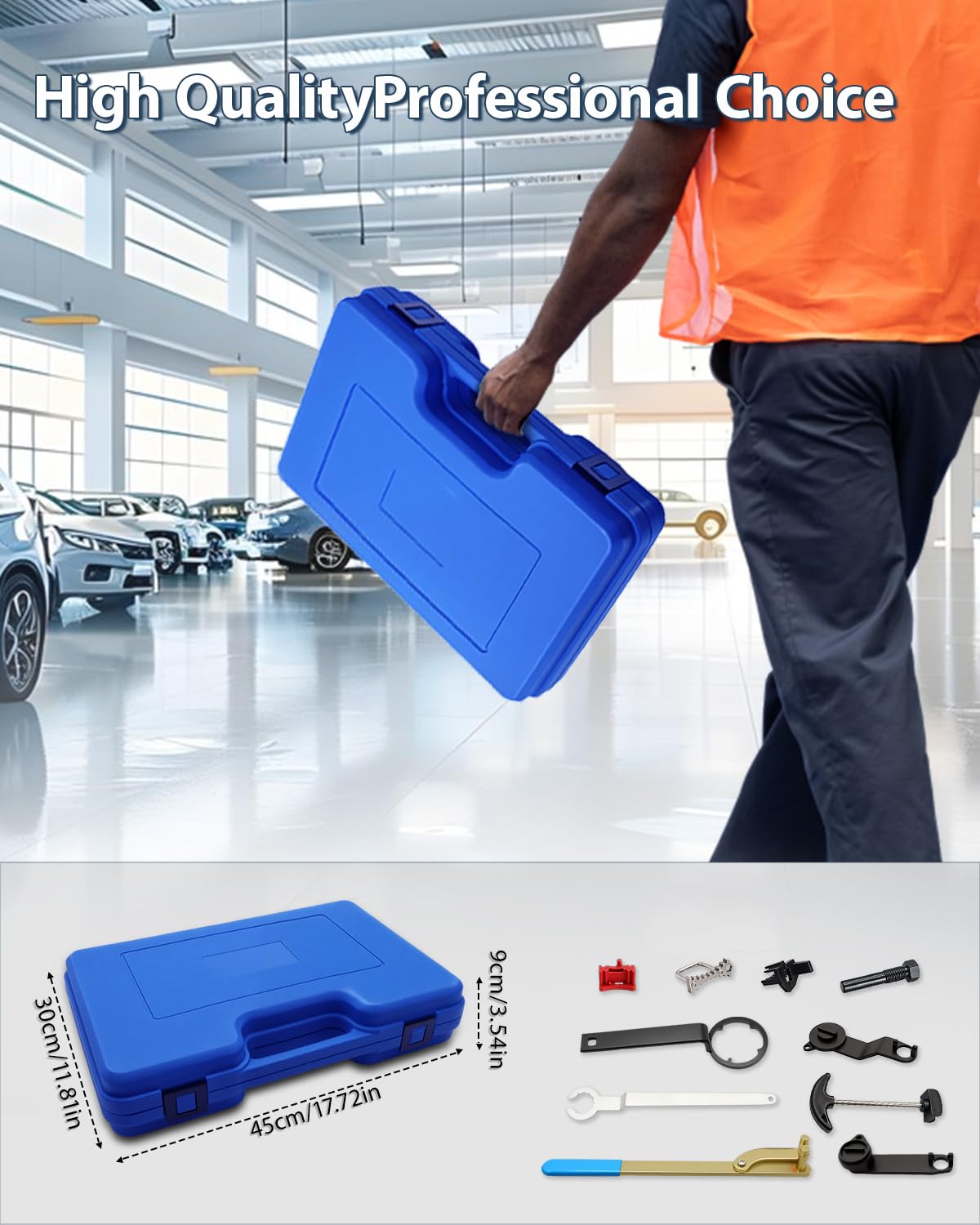 Juego de herramientas de ajuste del motor, cadena de distribución, para motores VAG EA211 1.0, 1.2, 1.4, 1.6L FSI TSI TSI TFSI, compatible con VW Audi A3, Golf VII, Jetta, Skoda Octavia, Seat