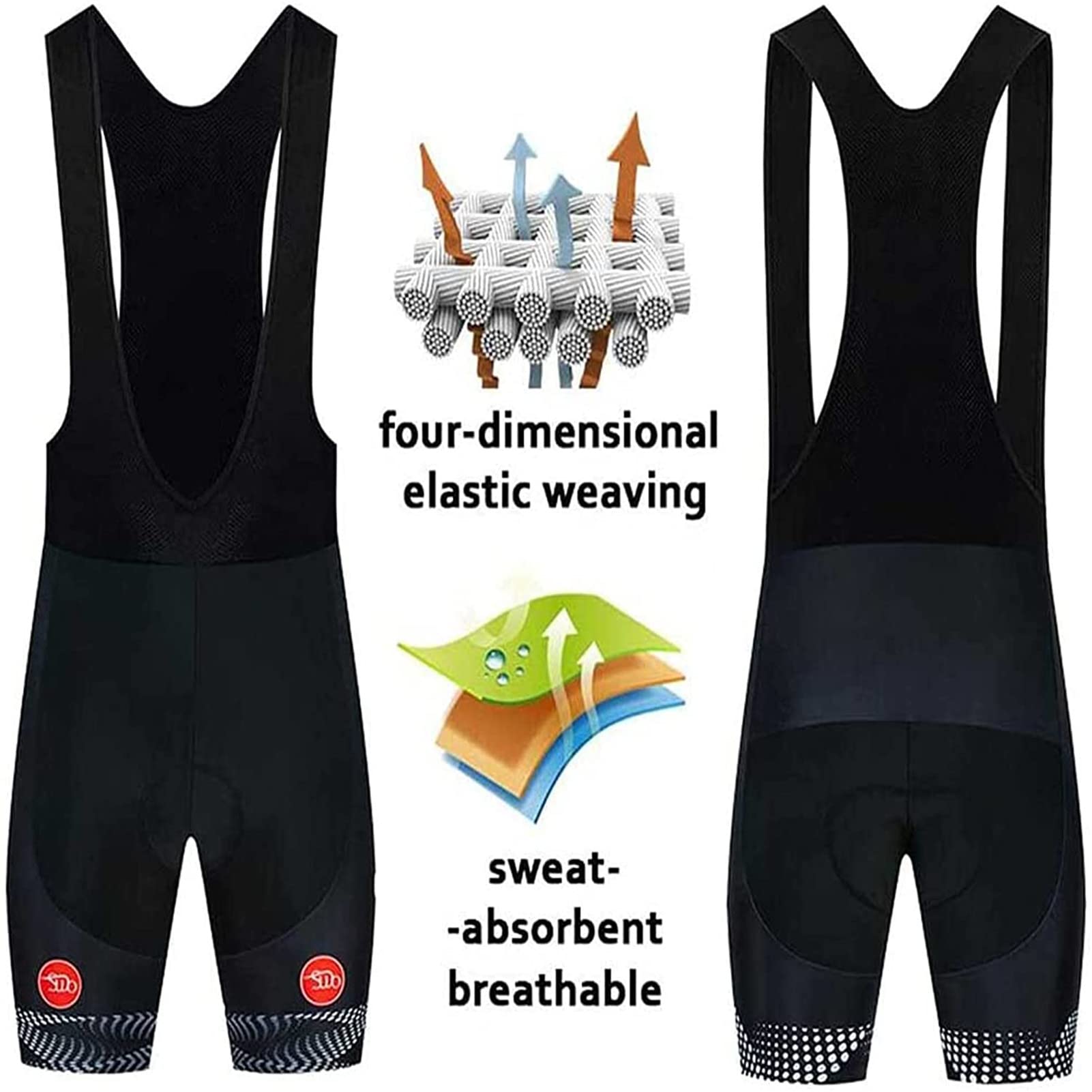 Vêtements Cyclisme Pro Homme Tenue Cycliste Manche Courte, Été Jerseys VTT et Cuissard à Bretelle avec 9D Gel Rembourré Respirant, Séchage Rapide,Maillot de Cyclisme Pro Homme