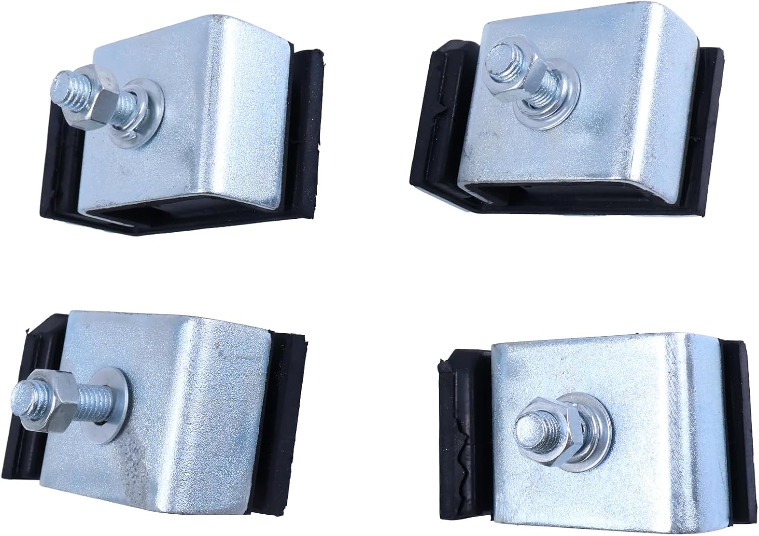 FridayParts Replacement 4 PCS Engine Cushion Rubber RC417-42990 Compatible for Kubota Excavator KX91-3 KX91-3S U35 U35-3 U35S U35-3S