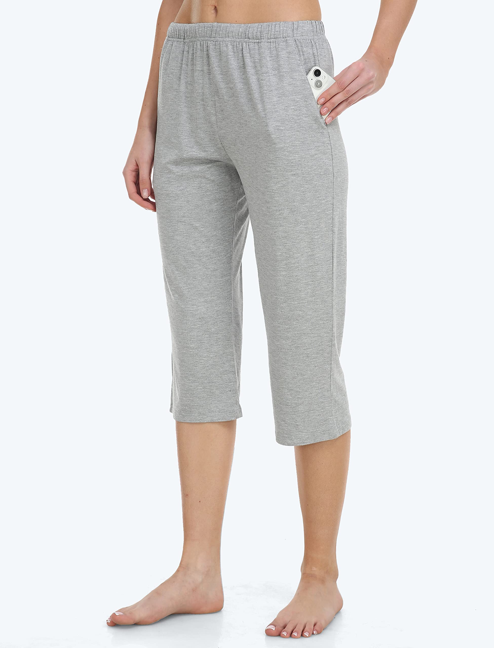 JINSHI Pantaloni Pigiama Donna Estate Morbido Pigiama Pantaloncini Corti per Casa Dormire Yoga Jogging