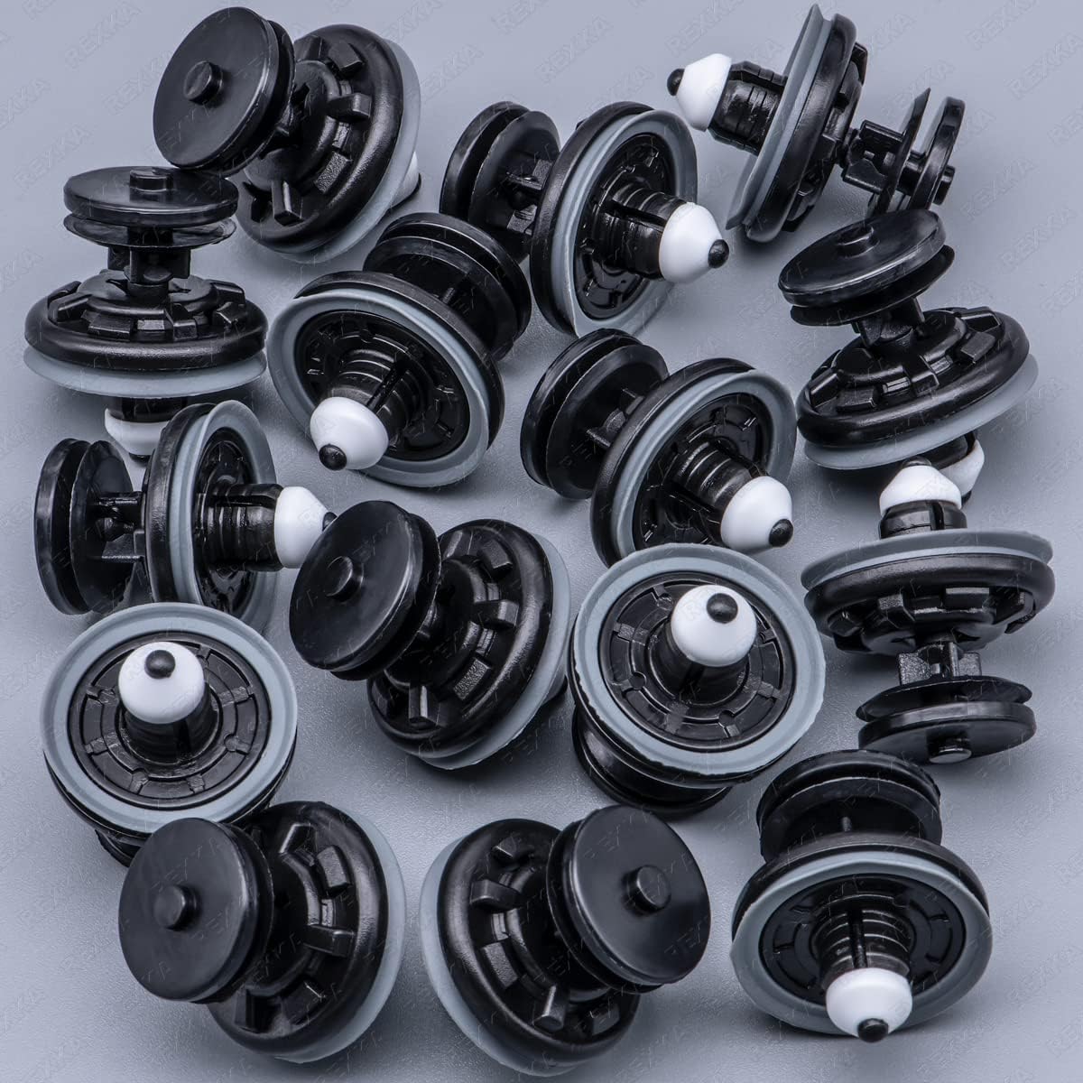 Rexka 15 pcs Interior Door Panel Trim Retainer Clips 6Q0-868-243 for VW Audi A4 A6 A8 GTI Jetta Passat Tiguan 6Q0868243