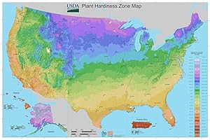 USDA Hardiness Zone Map Poster Print: Unveil Your Gardening Oasis
