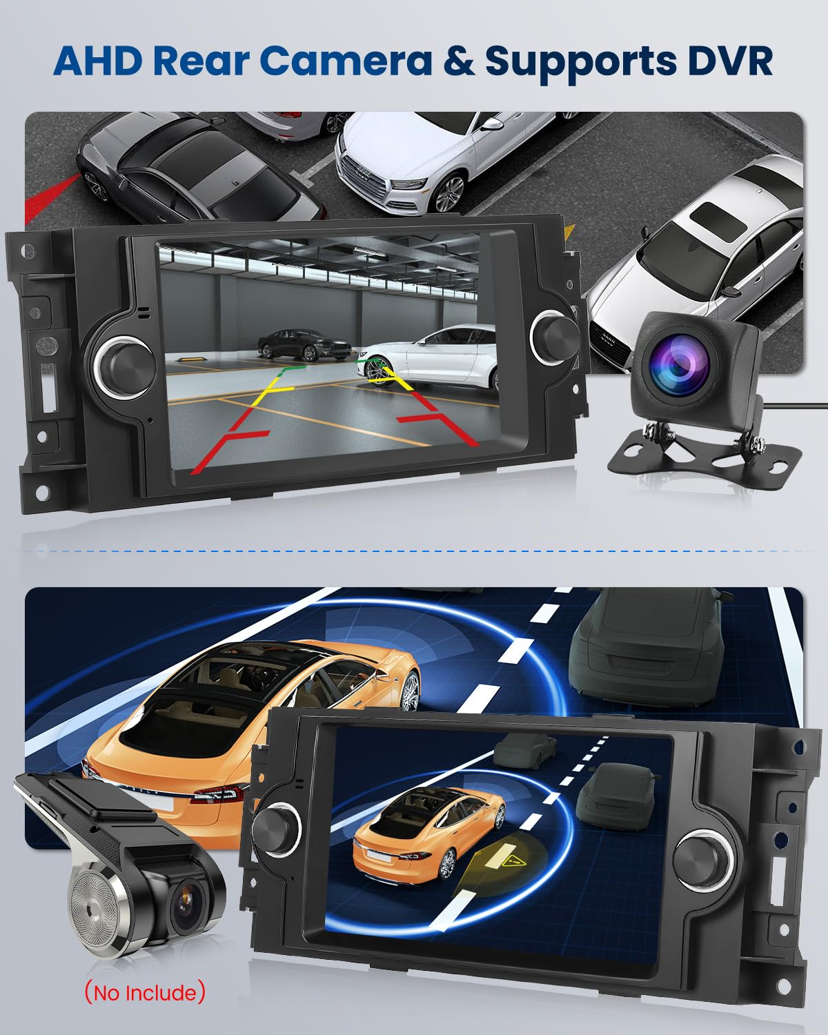 Android Autoradio 6.2 Zoll Für Jeep Chrysler Dodge - 4G+64G Mit Wireless Carplay & Android Auto