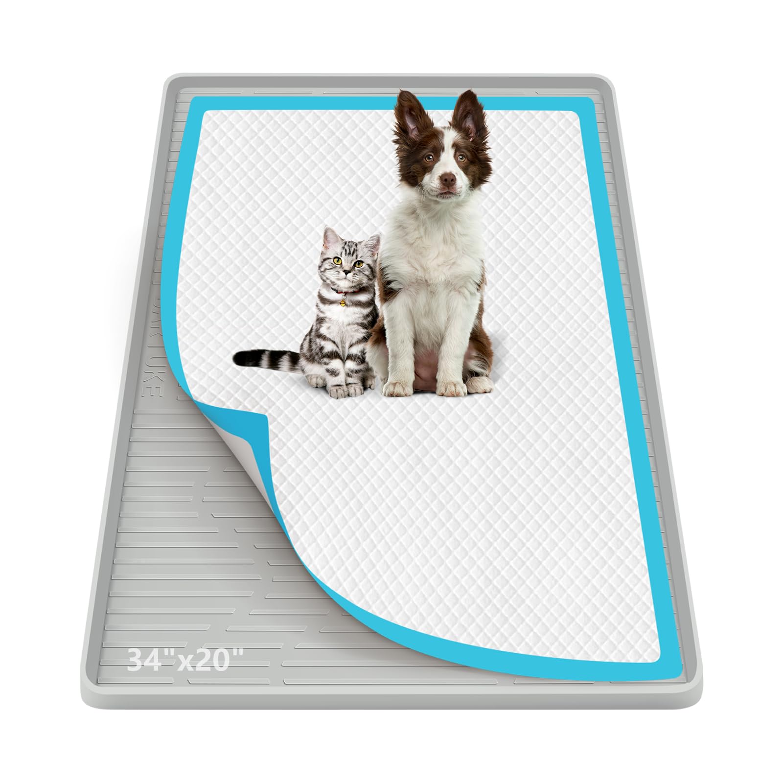 Tapis pipi pour chiens et chiots en silicone pour protéger le parquet du salon sans fuite