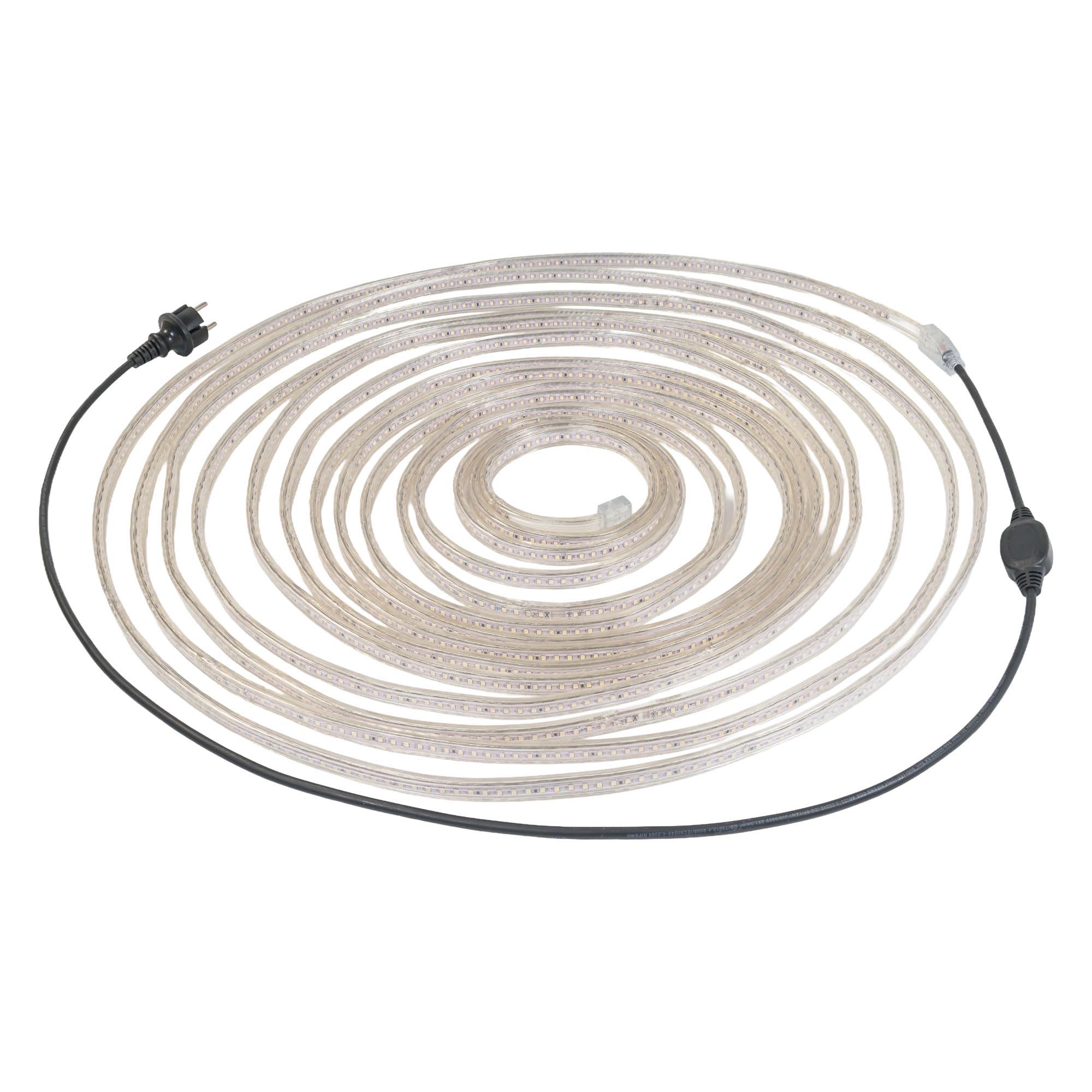 VBLED LED Lichtschlauch auf Trommel 15m 230V – IP67 Außen Baustellenleuchte – Beidseitig Abstrahlend 6000K