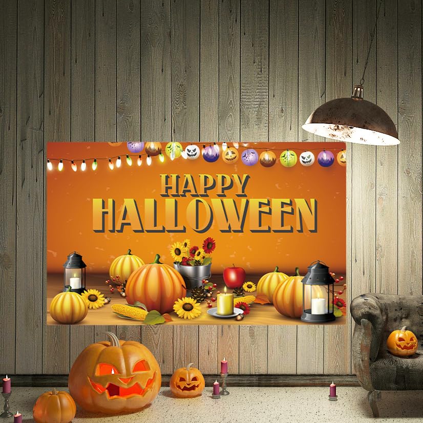 Amazon.co.jp: タペストリー ハロウィン飾り カボチャ 壁掛け