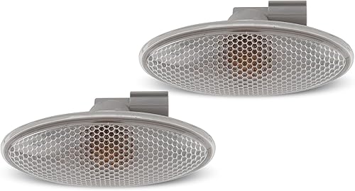 Luz de marcador lateral de señal de giro, luz de marcador de montaje de guardabarros lateral, luz de señal de giro lateral ámbar compatible con