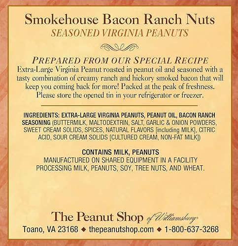 Miniatura 9 de The Peanut Shop of Williamsburg Cacahuetes Virginia sazonados, sal marina y pimienta agrietada, 32 onzas