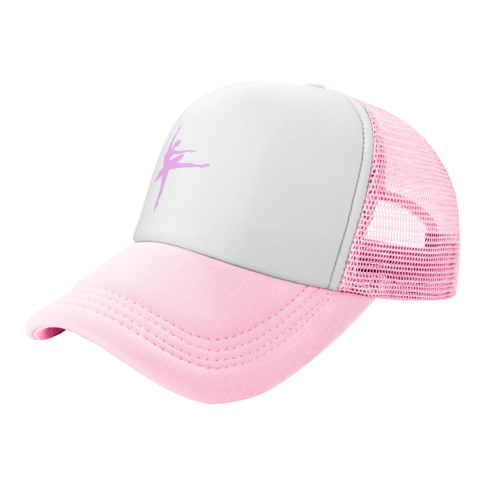 Ballet Lightweight Mesh Baseball Hat Fishing Sun Cap Outdoor Casual Cap Pink
