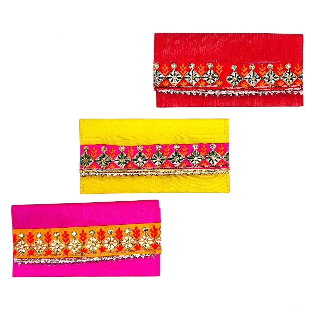 Gotta Patti Lace Embroidered Shagun Cover for Ladies, Potli Bags for Return Gift, Potli Purses for Girls, Wedding Gift Envelope, Potli Pouches for Women, Mehndi Return Favors-image-29