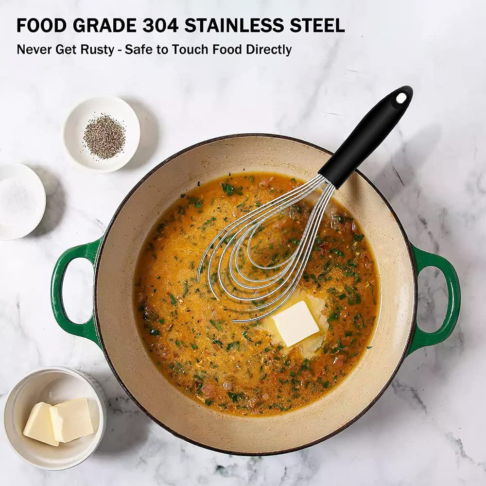 Set 2 Fruste Da Cucina In Acciaio Inox - 25cm E 30cm | Per Sbattere Uova, Panna E Impasti - Foto 3