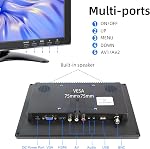 10.1 petit HDMI moniteur 1920x1200 16 h 10 LED 178° Affichage, HDMI VGA AV BNC USB pour PC Ordinateur portable Ras Pi, moniteur de cuisine, haut-parleur intégré VESA Montage