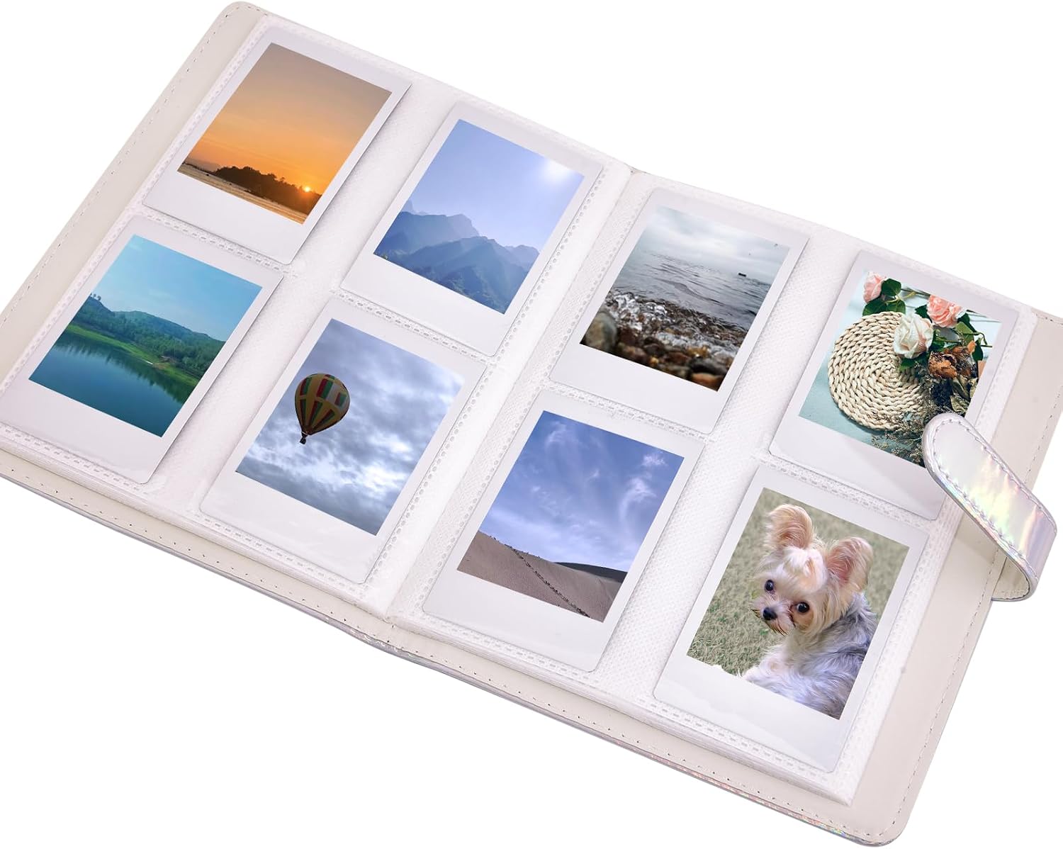 Sunmns Mini 12 Instant Camera Accessories Kit Compatible with Instax Mini 12 Instant Camera, Include Case, Album, Stickers, Photo Frames, Paper Frame, Filters (Bright Silvery)